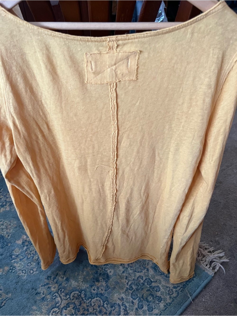 We The Free Mustard Yellow Long Sleeve Tee size large - Picture 8 of 10
